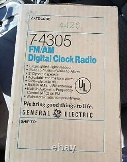 Réveil Alarme NIB General Electric GE 7-4305 Neuf dans sa boîte