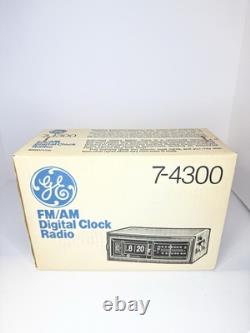 Réveil Flip General Electric GE 7-4300E Vintage années 80, tout nouveau, scellé