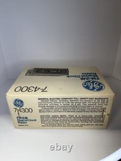 Réveil Flip General Electric GE 7-4300E Vintage années 80, tout nouveau, scellé
