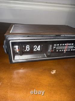 Réveil Flip Vintage GE 7-4300E Général Électrique des années 80 en état de marche (115)
