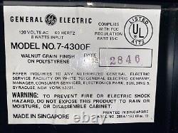 Réveil Flip Vintage GE 7-4300F General Electric des années 80 en bon état de fonctionnement