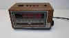 Réveil Vintage General Electric Avec Radio Am Fm Snooze En Faux Bois Rétro