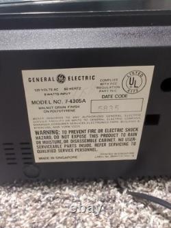 Réveil analogique vintage General Electric, modèle numéro 7-4305a