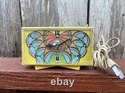 Réveil électrique vintage General Electric Peter Max Mod Butterfly en état de fonctionnement