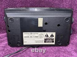 Réveil radio à flip vintage 1984 General Electric 7-4305F FONCTIONNEL