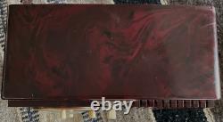 Réveil radio à tubes Vintage General Electric Modèle 505 Marron - NON TESTÉ - LIRE