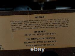 Réveil radio à tubes Vintage General Electric Modèle 505 Marron - NON TESTÉ - LIRE