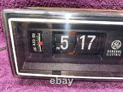 Réveil radio flip vintage General Electric 1984 7-4305F EN FONCTIONNEMENT