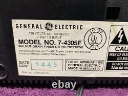 Réveil radio flip vintage General Electric 1984 7-4305F EN FONCTIONNEMENT