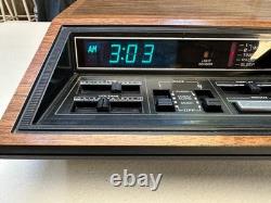 Réveil radio programmable General Electric GE 7-4885A vintage 4885 en état de marche