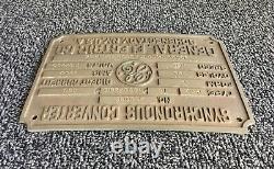 Signe En Métal Vintage/plaque Ge General Electric Synchronous Convertisseur Hcc