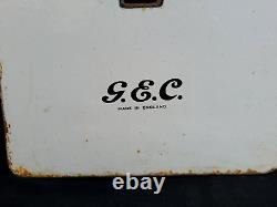 Signe en émail porcelaine vintage Gec General Electric Co Angleterre Thermomètre 1940
