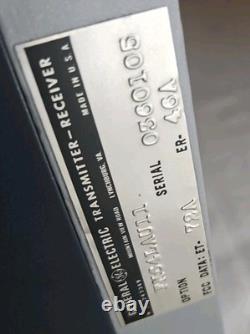 Station de base radio vintage General Electric MASTR, étagère, pièces GE, non testé