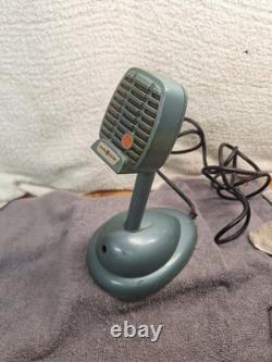 Support de microphone de bureau vintage General Electric GE modèle CR88B bleu Shure Bro S36