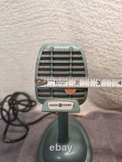 Support de microphone de bureau vintage General Electric GE modèle CR88B bleu Shure Bro S36