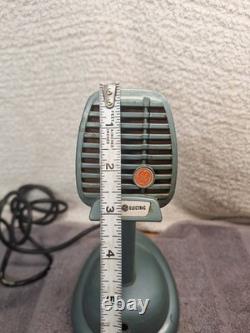 Support de microphone de bureau vintage General Electric GE modèle CR88B bleu Shure Bro S36