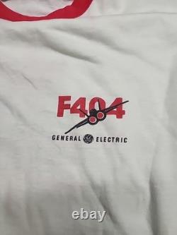 T-shirt vintage à simple couture General Electric F404 taille grande L fabriqué aux États-Unis