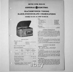 Table de collectionneur de radio à tubes AM avec platine tournante Vtg MCM !