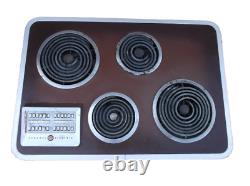 'Table de cuisson General Electric Vintage marron avec 4 brûleurs - Modèle inconnu'