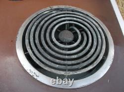 Table de cuisson vintage marron General Electric, cuisinière à 4 brûleurs, état inconnu