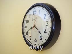 Telechron General Electric années 1950 horloge scolaire vintage de 15 pouces GE mise à jour à quartz