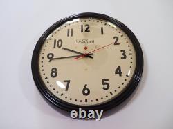 Telechron General Electric des années 1950 horloge d'école vintage de 15 pouces GE mise à jour quartz