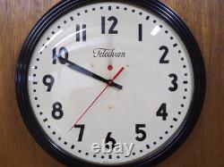Telechron General Electric des années 1950 horloge d'école vintage de 15 pouces GE mise à jour quartz