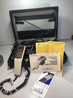 Téléphone mobile cellulaire Vintage 1984 General Electric GE-Star avec Samsonite