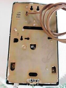 Téléphone mural rotatif turquoise bleu Bell System General Electric 554 A/B