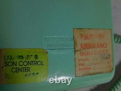 Téléphone mural rotatif turquoise bleu Bell System General Electric 554 A/B