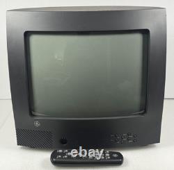 Téléviseur CRT GE vintage 13 po General Electric 13GP244 pour jeux rétro avec télécommande, testé
