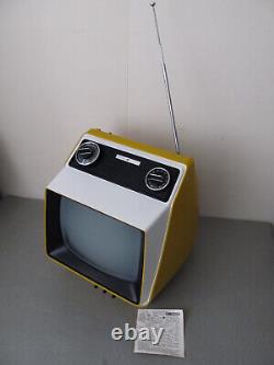 Téléviseur portable vintage General Electric Modèle SF1702YL TV rétro