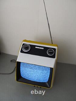 Téléviseur portable vintage General Electric Modèle SF1702YL TV rétro