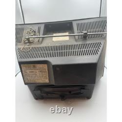 Téléviseur portable vintage General Electric en bois CRT modèle 12XB9112R rétro des années 1970