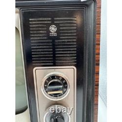 Téléviseur portable vintage General Electric en bois CRT modèle 12XB9112R rétro des années 1970