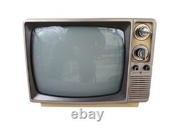 Télévision portable vintage GE General Electric 12XR5104S 12 pouces 1984