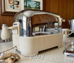 Toaster General Electric MCM des années 1940 en bakélite ivoire, modèle 179T77, cordon en tissu