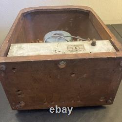 Tombeau ancien vintage rare A-53 Radio à tubes General Electric en bois pièces USA
