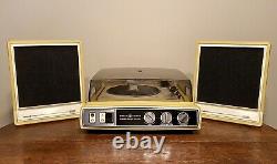 Tourne-disque stéréo Vintage de General Electric, modèle P-3&0A jaune banane