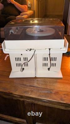 Tourne-disque stéréo de concert vintage RARE GE General Electric 332B TESTÉ