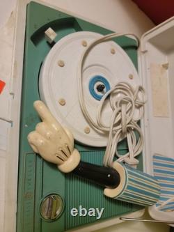 Tourne-disque vintage Walt Disney Mickey Mouse années 70 GE General Electric ancien