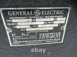 Transformateur de potentiel d'instrument GE General Electric E-6 8097846 Rare Vintage