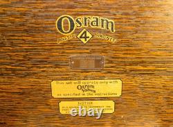 Très belle radio réceptrice à batteries Osram Music Magnet 4 de General Electric Co Ltd. du Royaume-Uni