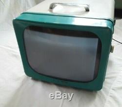 Turquoise Vintage Des Années 1950 G. E. Général Modèle Électrique 14pour Tube Tv Télévision