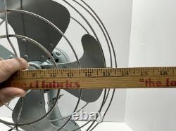 VENTILATEUR OSCILLANT VORTALEX GE GENERAL ELECTRIC 3 VITESSES VINTAGE Testé et Fonctionnel