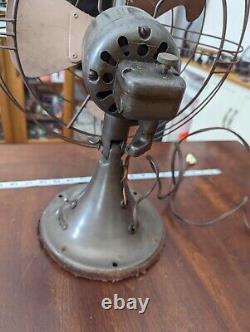 VIDÉO Ventilateur vintage de travail des années 1930 GE General Electric sur bureau Antique à tête pivotante