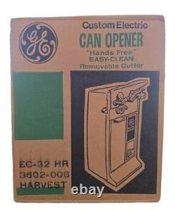 VINTAGE NEUF DE STOCK General Electric GE ouvre-boîte EC32 HR Harvest SCELLÉ NON OUVERT