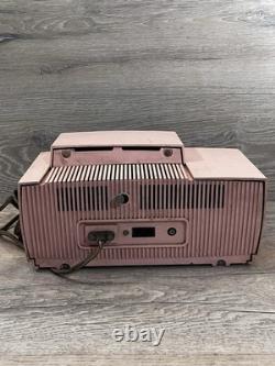 VTG Travaille GE General Electric Modèle C-416 Radio de Tube AM Rose PIÈCES UNIQUEMENT
