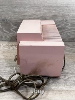 VTG Travaille GE General Electric Modèle C-416 Radio de Tube AM Rose PIÈCES UNIQUEMENT
