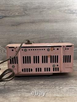 VTG Travaille GE General Electric Modèle C-416 Radio de Tube AM Rose PIÈCES UNIQUEMENT